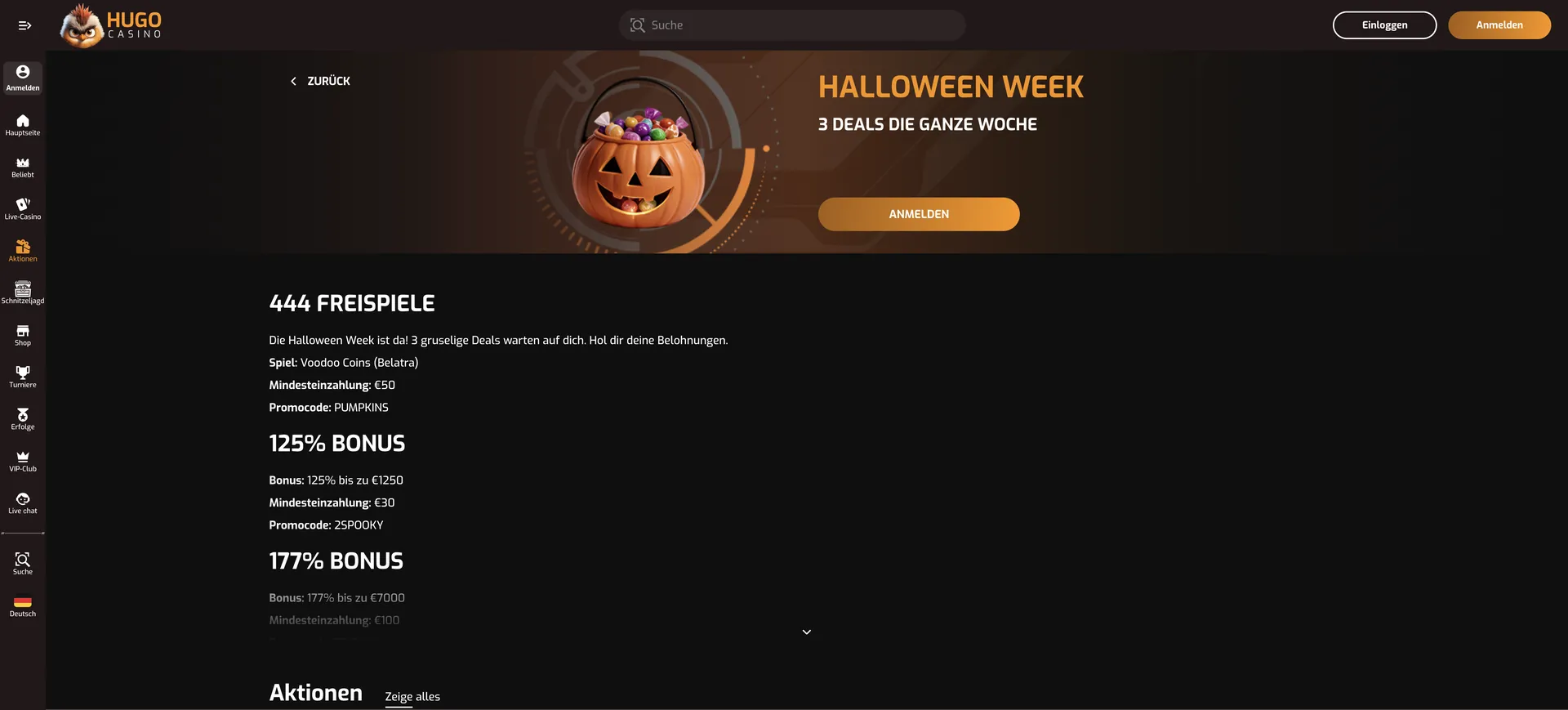 Monster Week Hugo Casino Promo Code: Monster Week