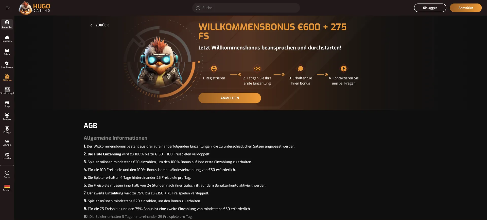 Hugo Casino Bonus Hugo Casino Bonus