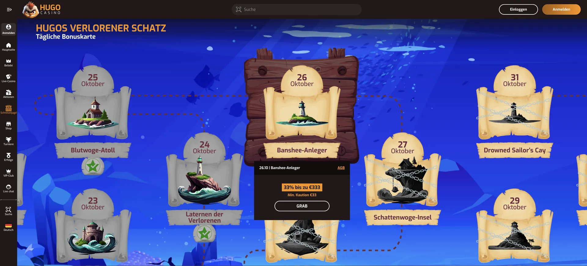 Schnitzeljagd Hugo Casino App: Schnitzeljagd